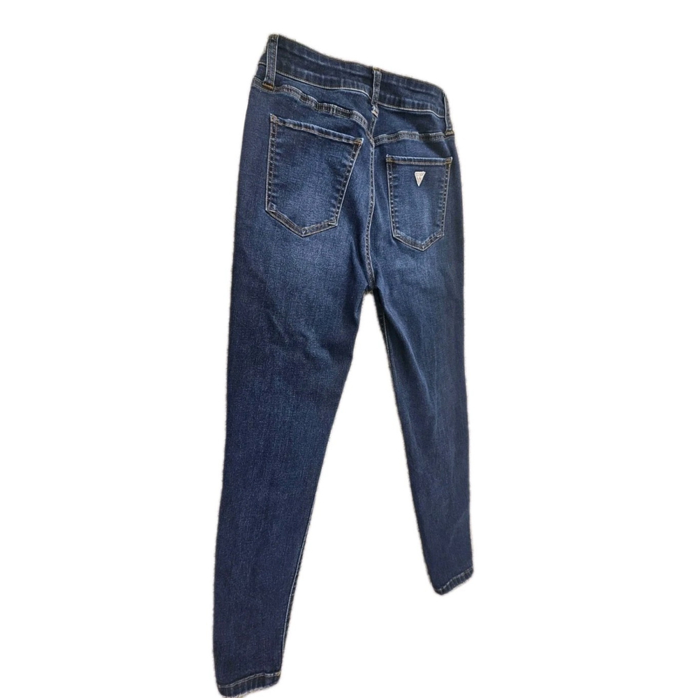 Guess Womens High Rise Skinny Dark Blue Jeans Size 26 - Picture 13 of 15